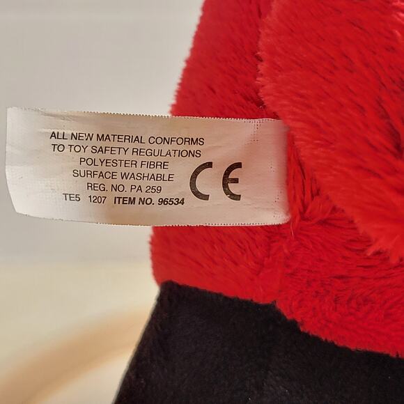 Goat Plushy Plush Red Devil Hearts 12" Stuffed Animal Valentine Russ Berrie - Picture 13 of 13